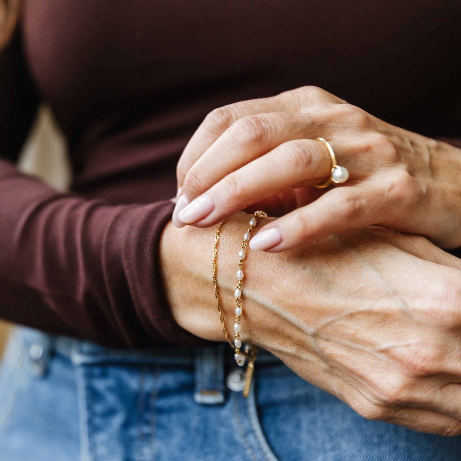 LIMITED EDITION PRE - ORDER FRAICHE SOLITAIRE RING - PEARL - SO PRETTY CARA COTTER