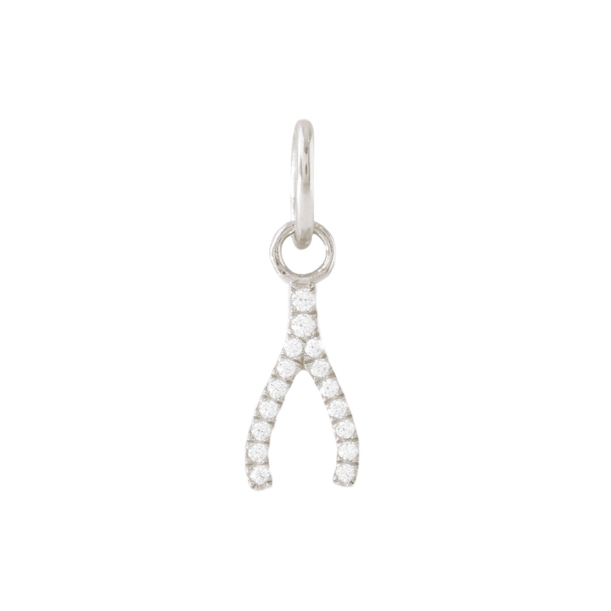 LOVE CRYSTAL WISHBONE CHARM - SO PRETTY CARA COTTER