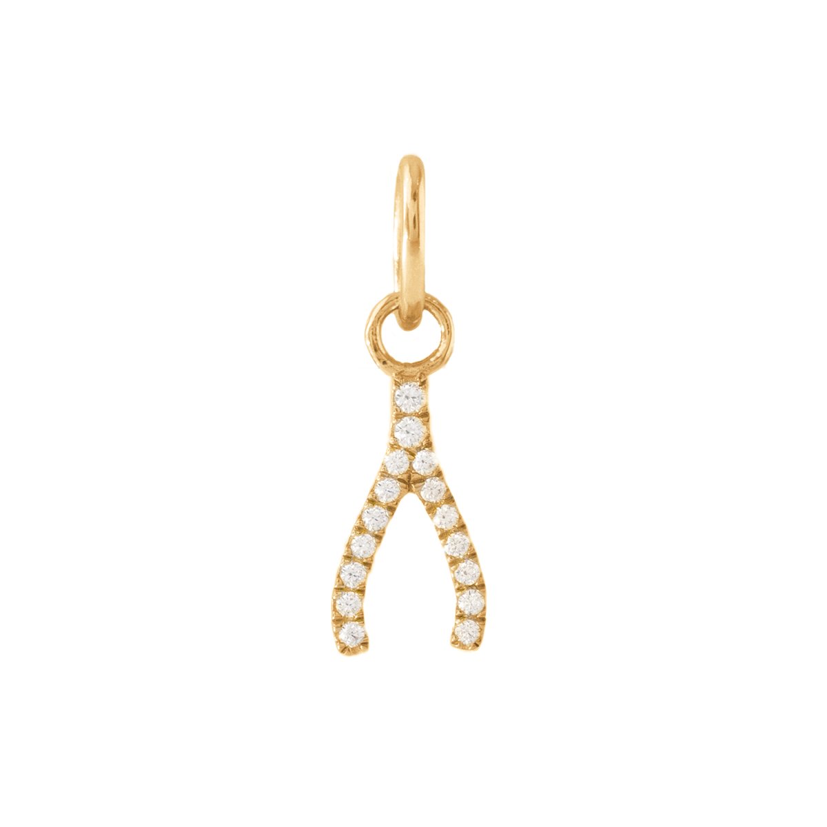 LOVE CRYSTAL WISHBONE CHARM - SO PRETTY CARA COTTER