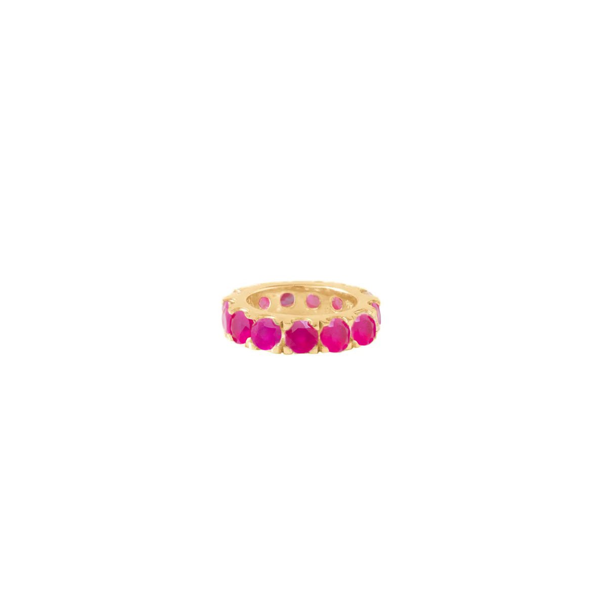 LOVE ETERNITY RING CHARM - HOT PINK CHALCEDONY - SO PRETTY CARA COTTER