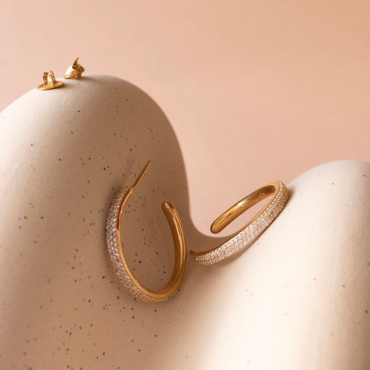 Love Grande Pavé Hoops - SO PRETTY CARA COTTER