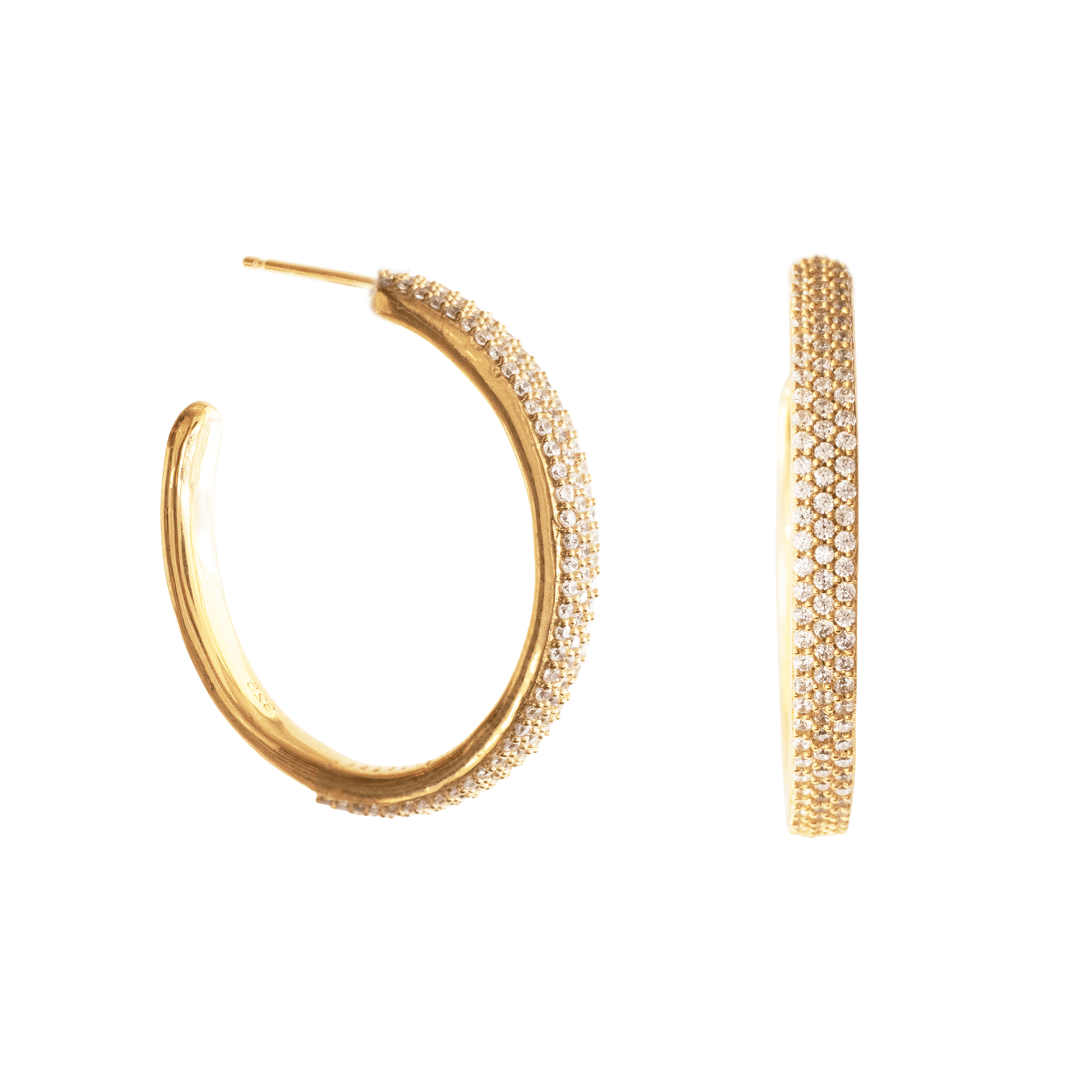 Love Grande Pavé Hoops - SO PRETTY CARA COTTER