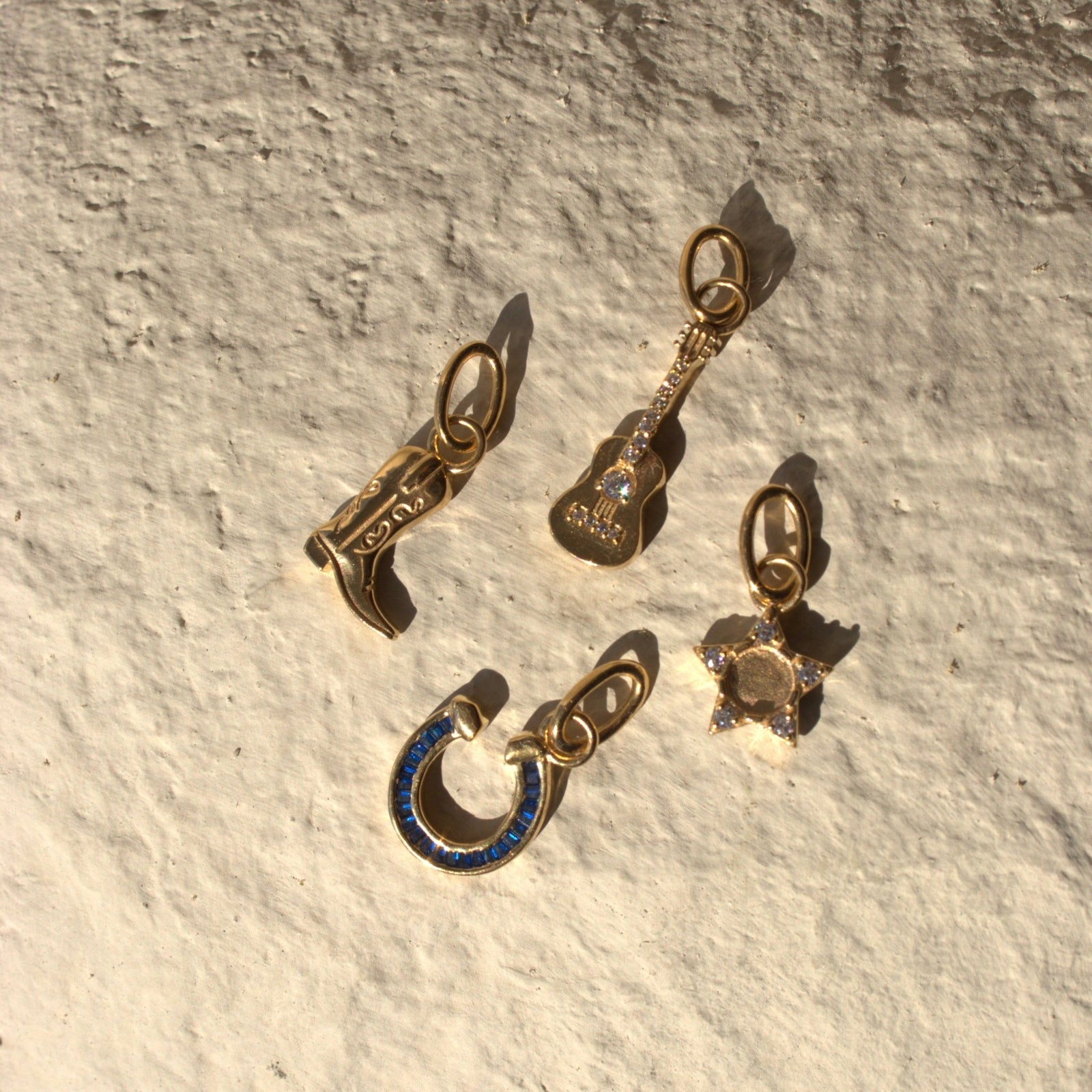 LOVE GUITAR CHARM - CUBIC ZIRCONIA - SO PRETTY CARA COTTER