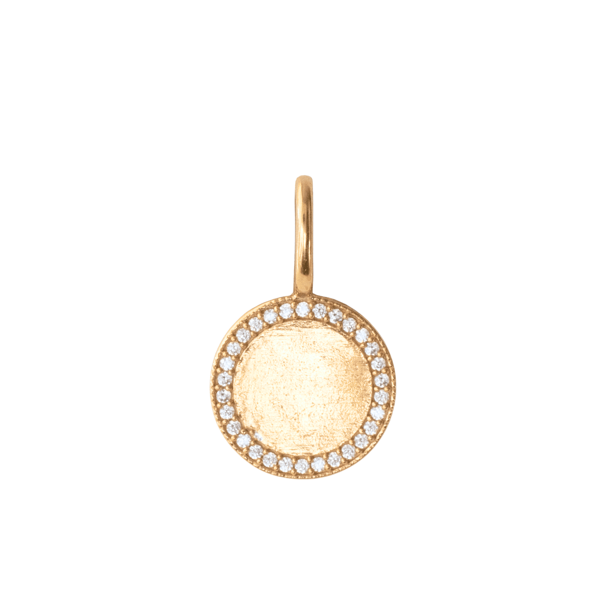 Love Pavé Circle ID Charm - SO PRETTY CARA COTTER