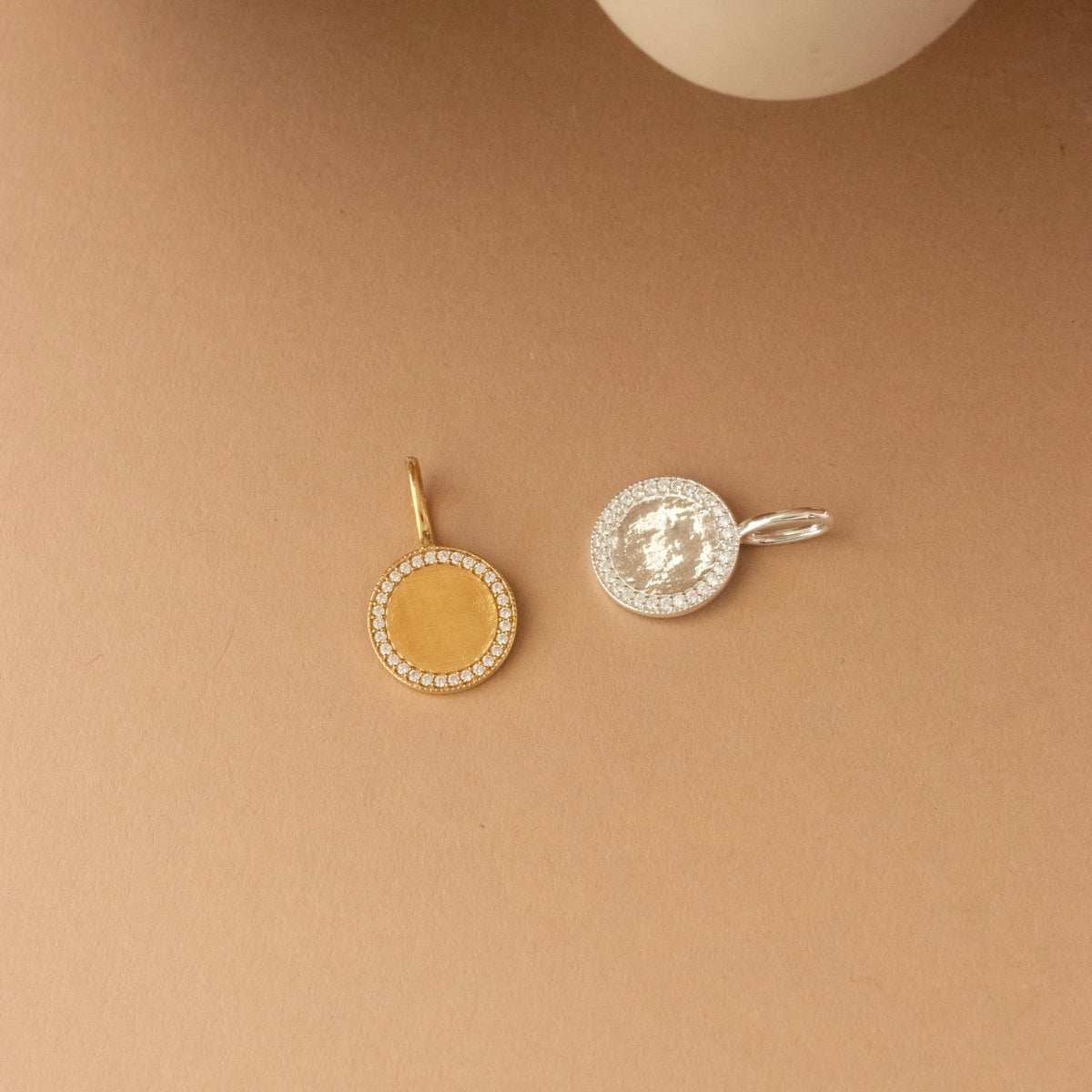 Love Pavé Circle ID Charm - SO PRETTY CARA COTTER