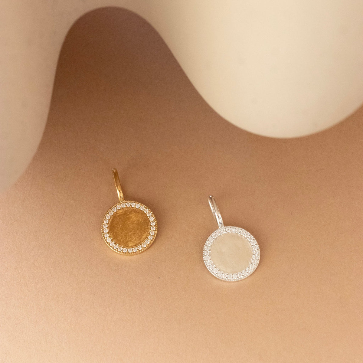 Love Pavé Circle ID Charm - SO PRETTY CARA COTTER