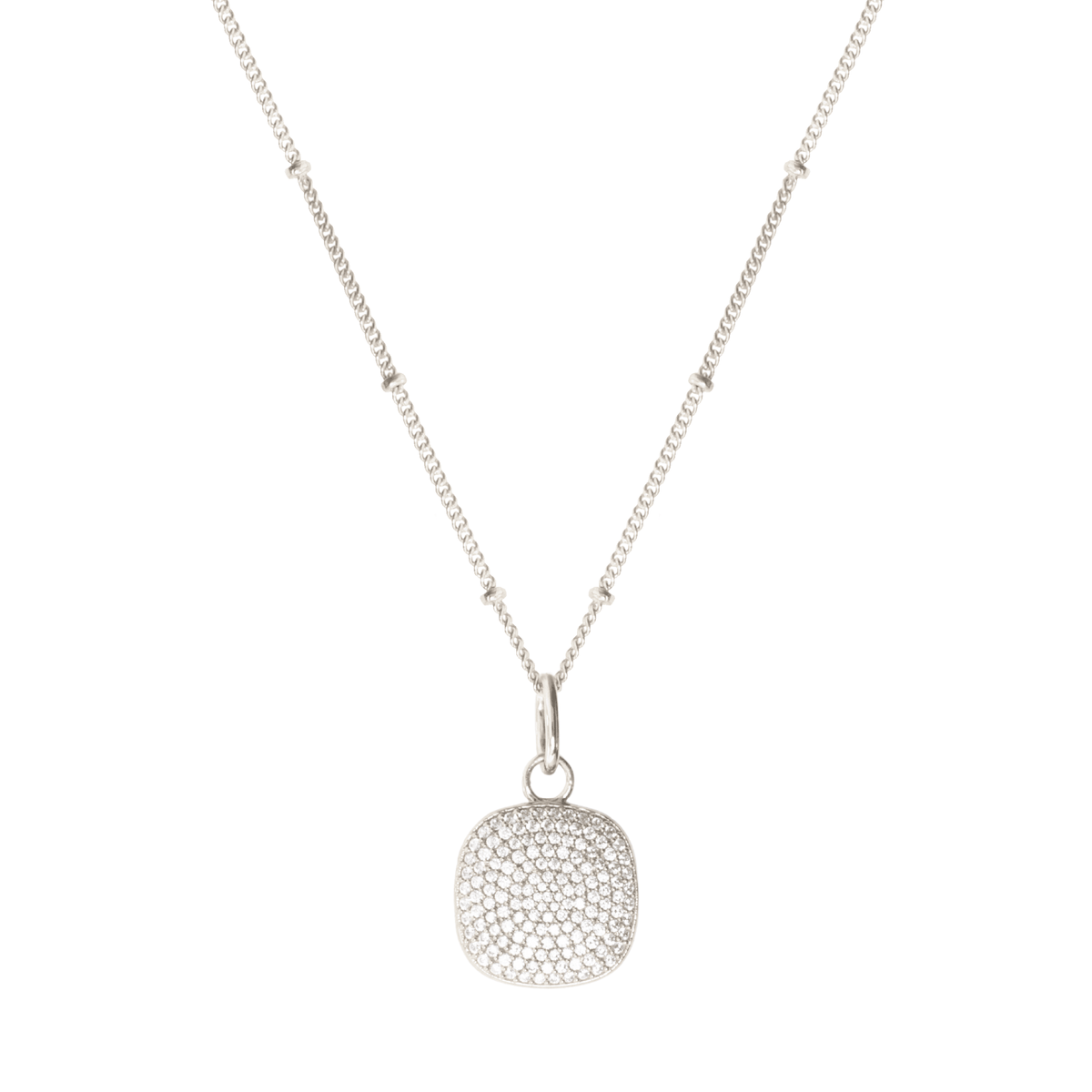 Love Pavé Sculpted Square Locket - SO PRETTY CARA COTTER