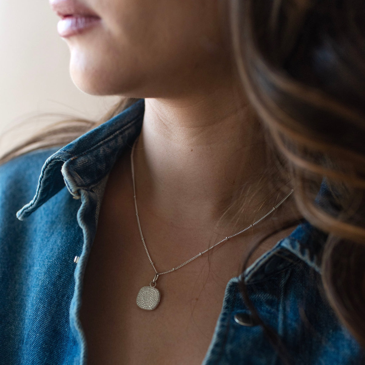 Love Pavé Sculpted Square Locket - SO PRETTY CARA COTTER