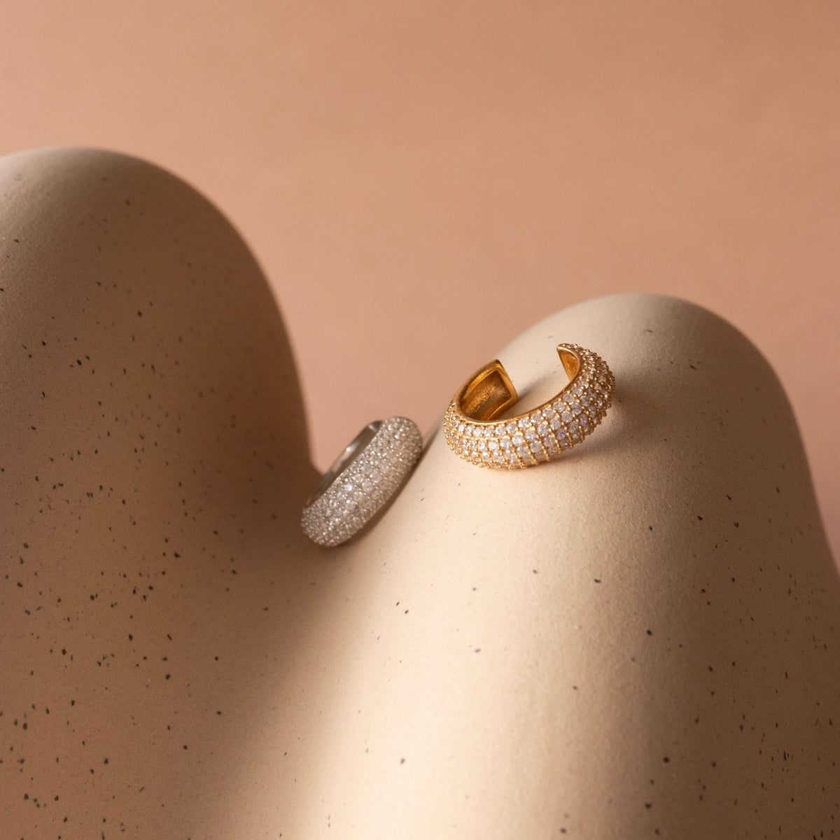 Love Sculpted Pavé Ear Cuff - SO PRETTY CARA COTTER