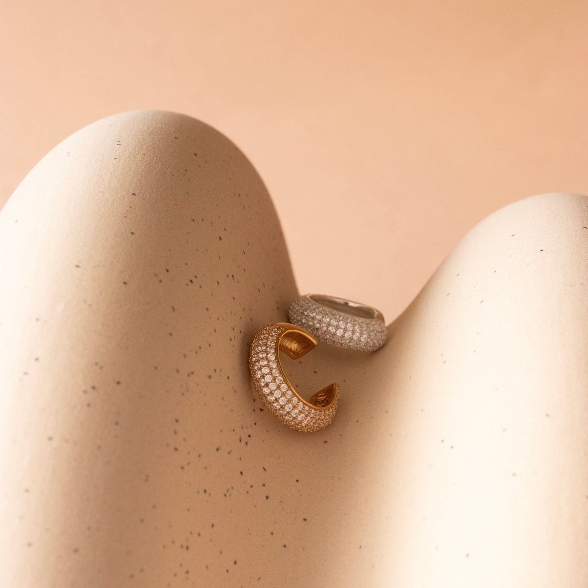 Love Sculpted Pavé Ear Cuff - SO PRETTY CARA COTTER