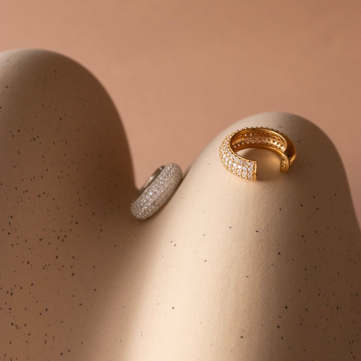 Love Sculpted Pavé Ear Cuff - SO PRETTY CARA COTTER