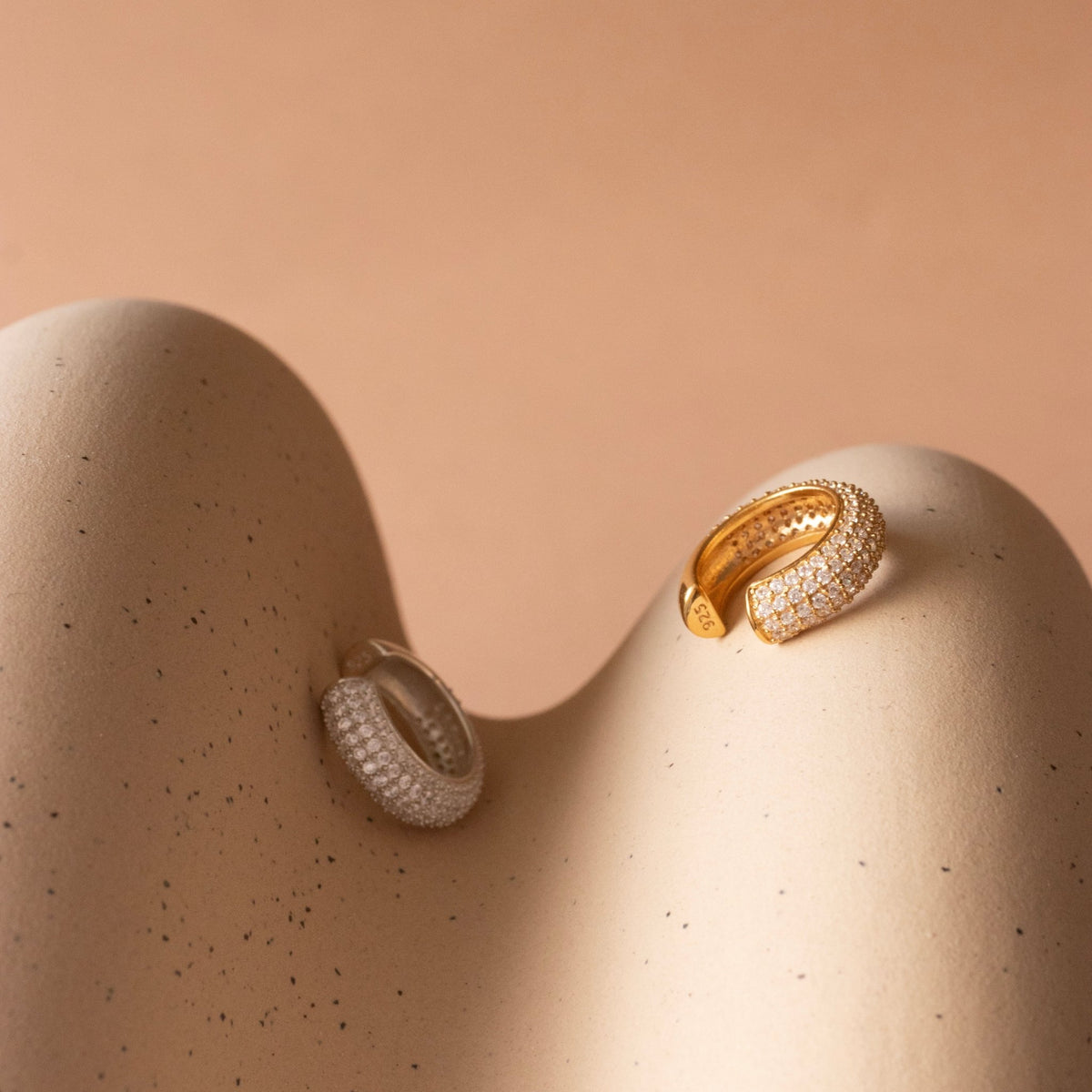 Love Sculpted Pavé Ear Cuff - SO PRETTY CARA COTTER