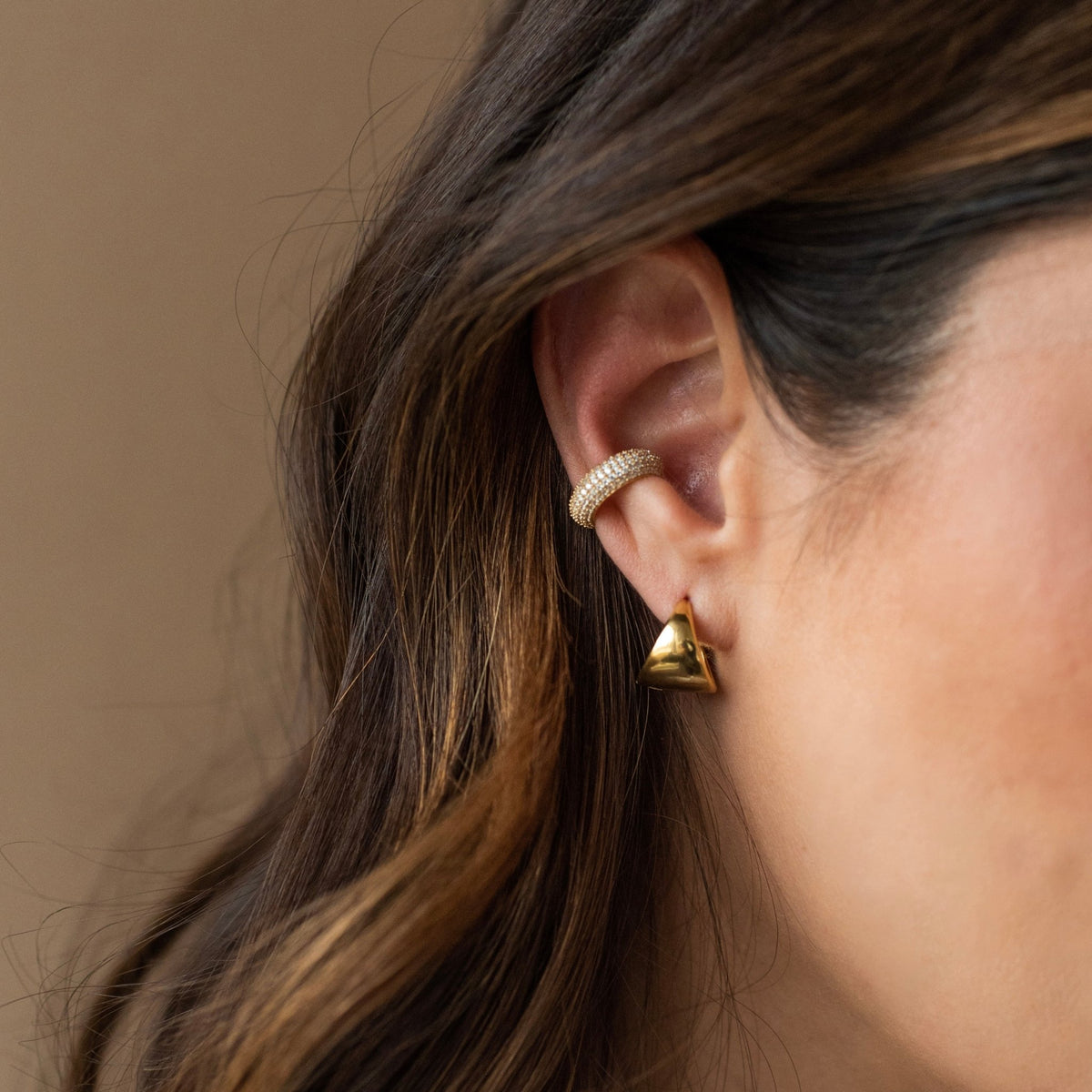 Love Sculpted Pavé Ear Cuff - SO PRETTY CARA COTTER