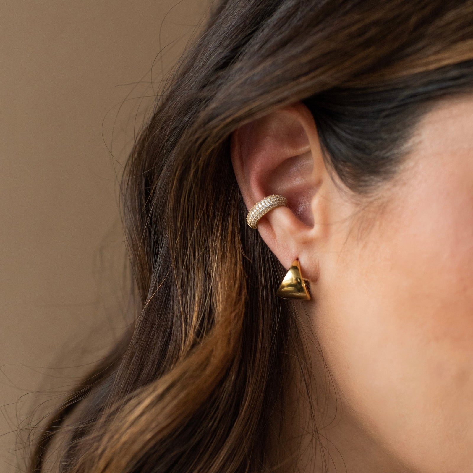 Love Sculpted Pavé Ear Cuff - SO PRETTY CARA COTTER