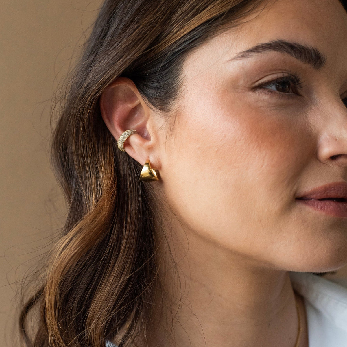 Love Sculpted Pavé Ear Cuff - SO PRETTY CARA COTTER