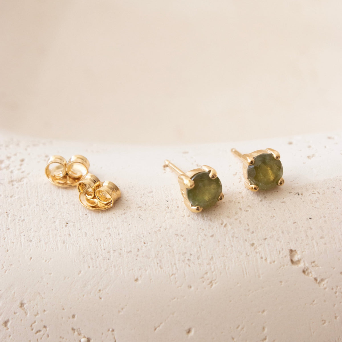 Love Solitaire Studs - Juniper Vasonite - SO PRETTY CARA COTTER