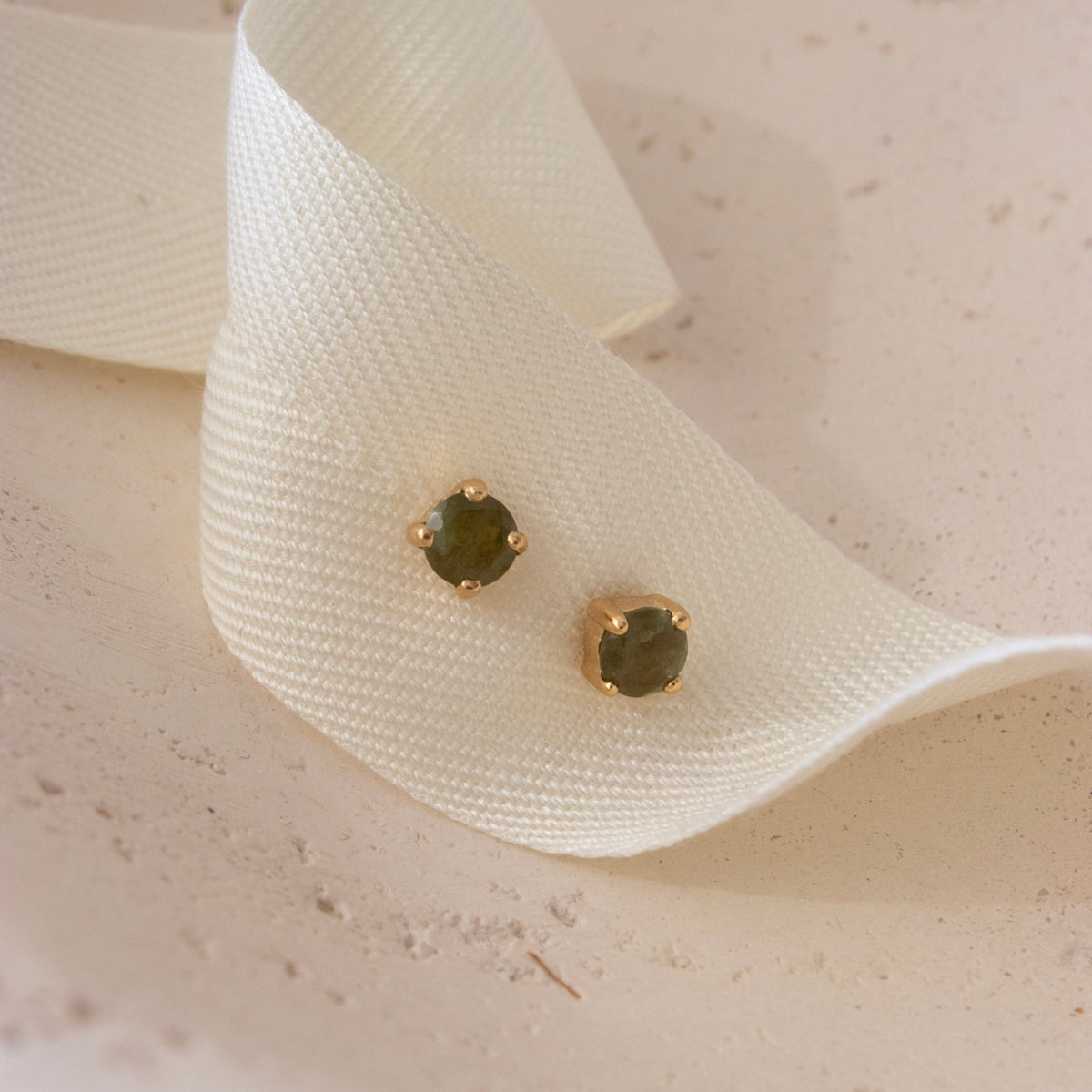 Love Solitaire Studs - Juniper Vasonite - SO PRETTY CARA COTTER