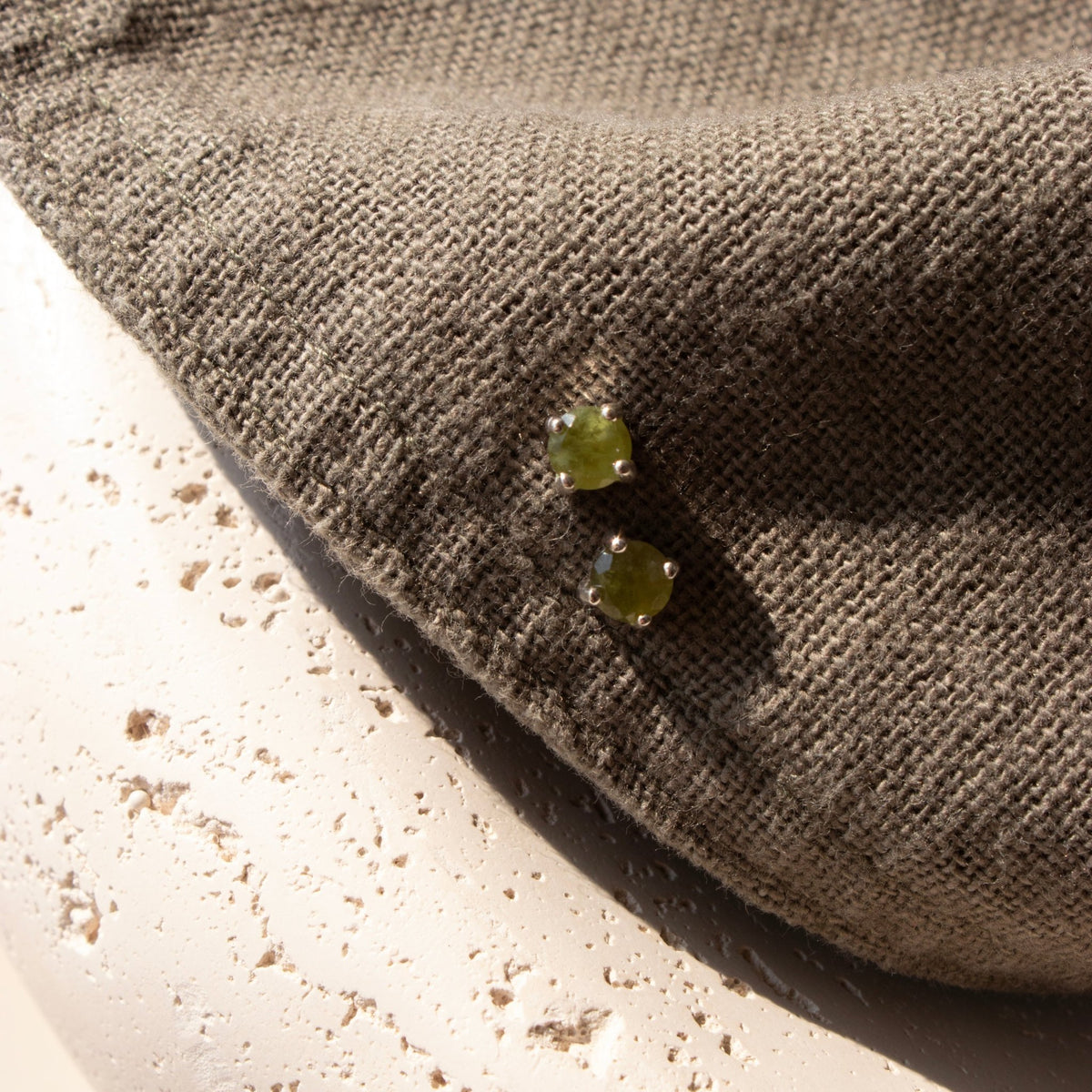 Love Solitaire Studs - Juniper Vasonite - SO PRETTY CARA COTTER