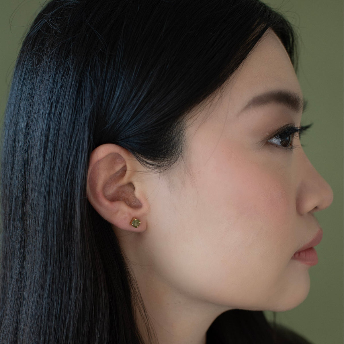 Love Solitaire Studs - Juniper Vasonite - SO PRETTY CARA COTTER