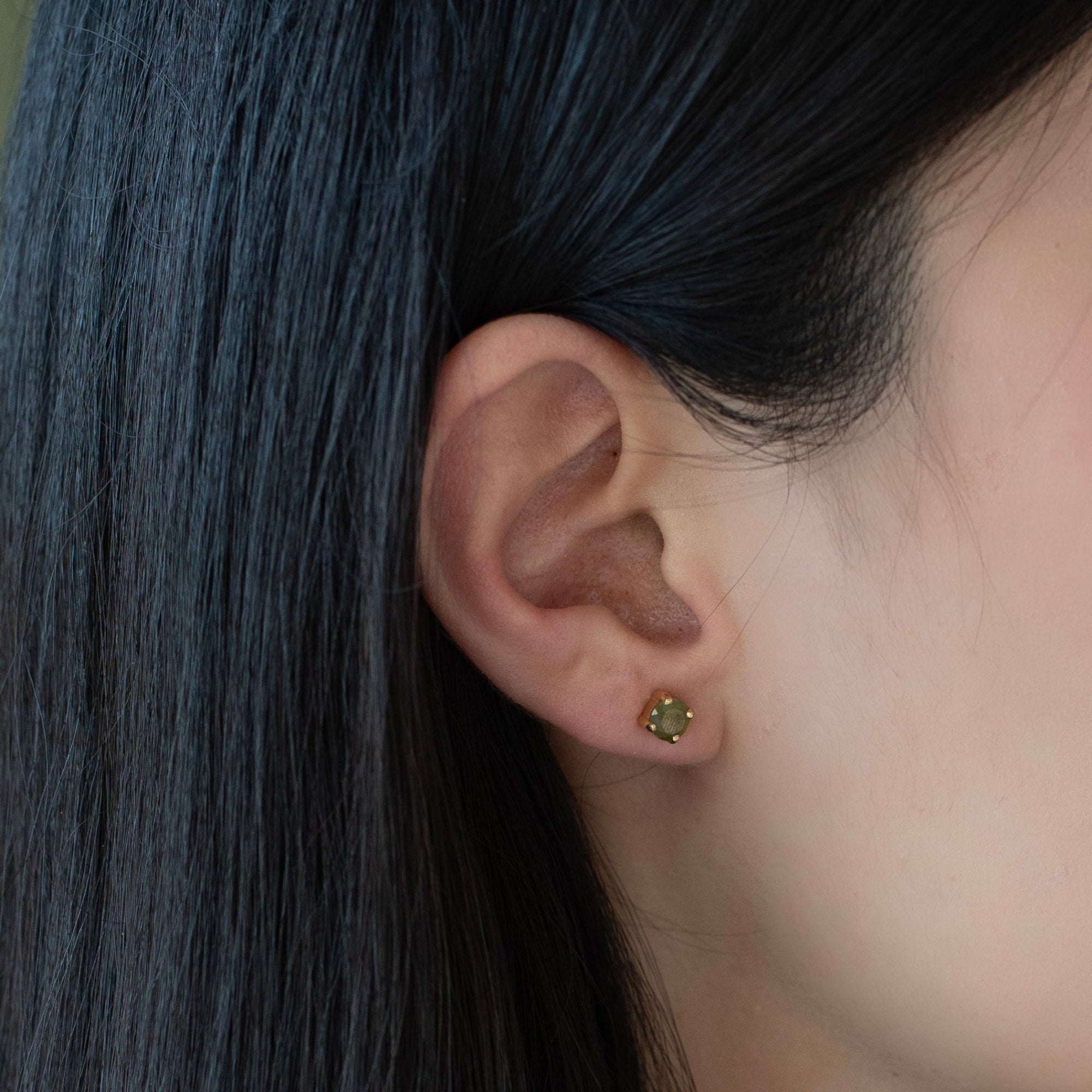 Love Solitaire Studs - Juniper Vasonite - SO PRETTY CARA COTTER