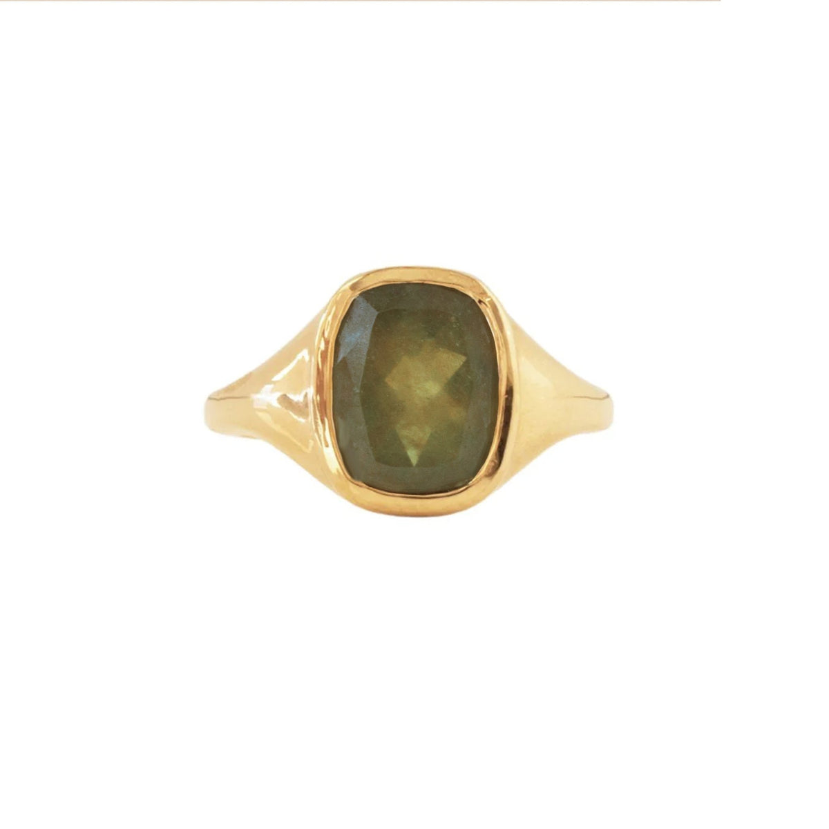 Love Vintage Signet Ring - Juniper Vasonite - SO PRETTY CARA COTTER