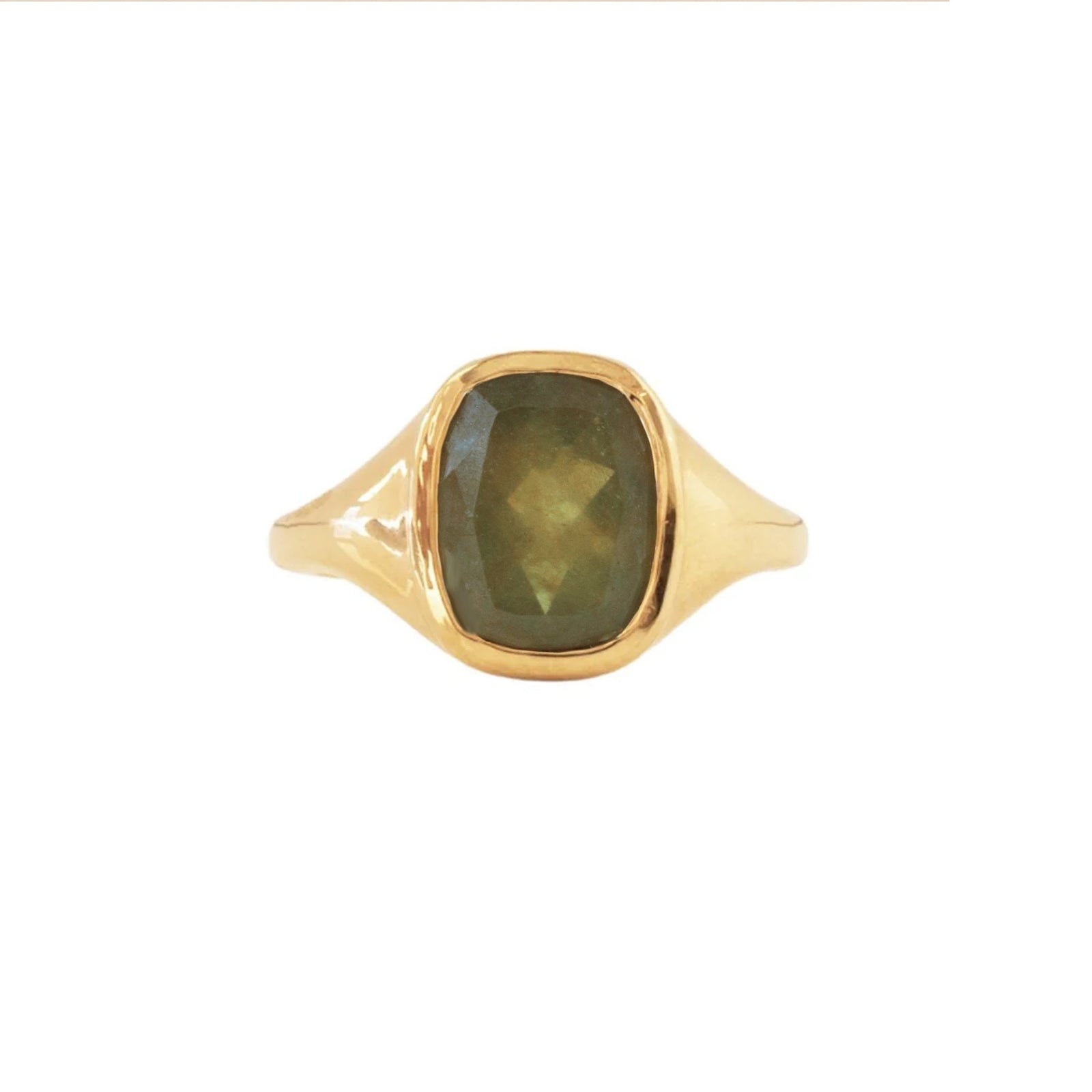 Love Vintage Signet Ring - Juniper Vasonite - SO PRETTY CARA COTTER