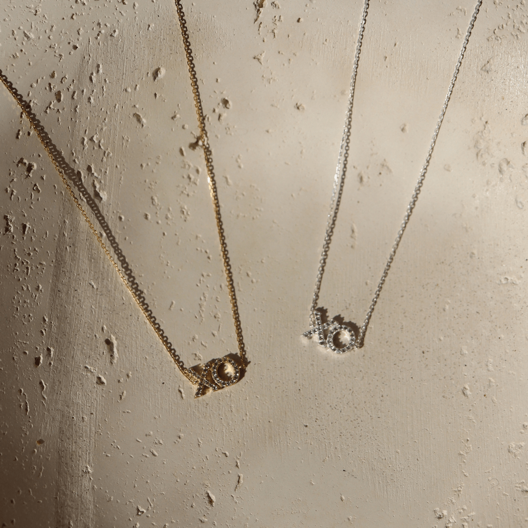 LOVE XO PAVE NECKLACE - SO PRETTY CARA COTTER