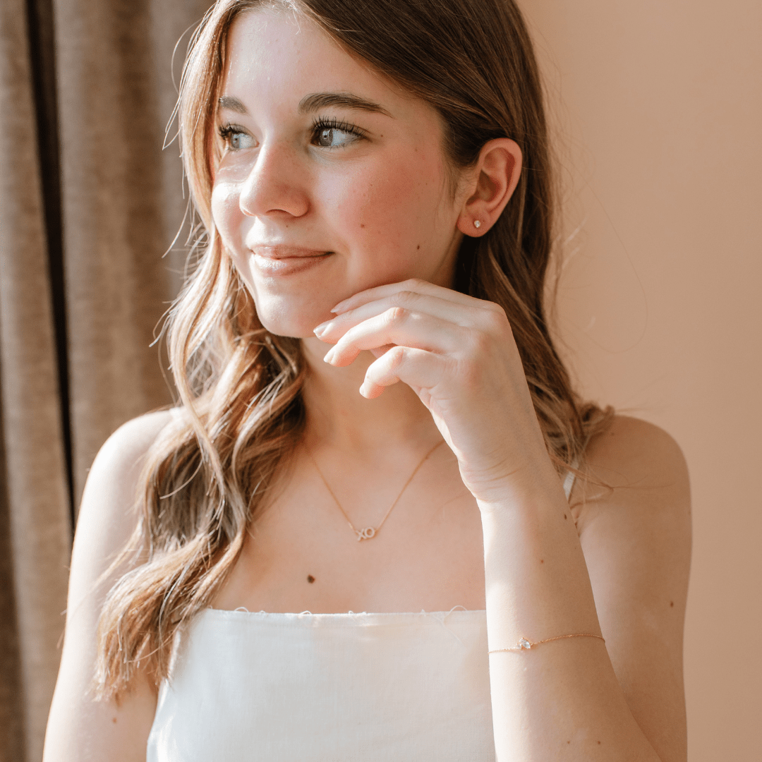 LOVE XO PAVE NECKLACE - SO PRETTY CARA COTTER