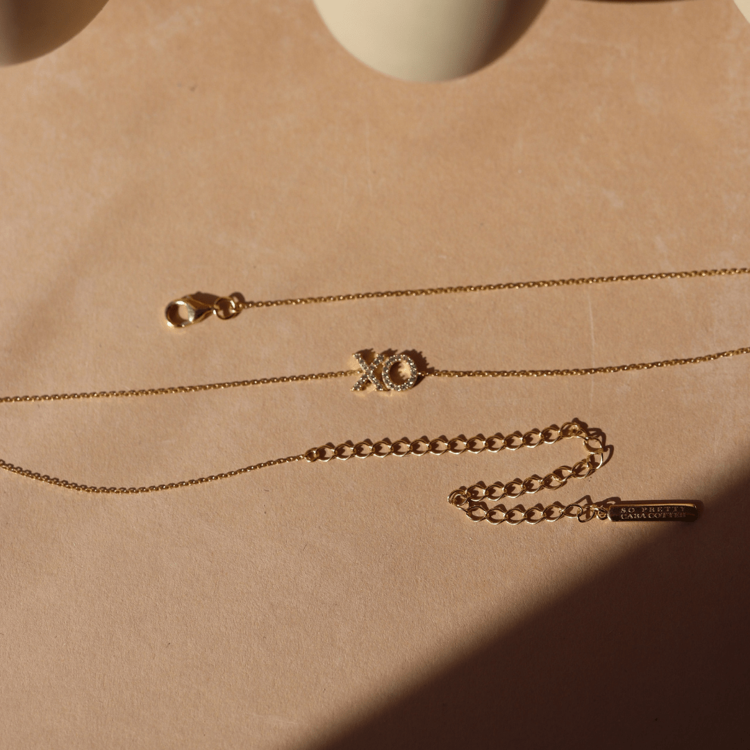 LOVE XO PAVE NECKLACE - SO PRETTY CARA COTTER