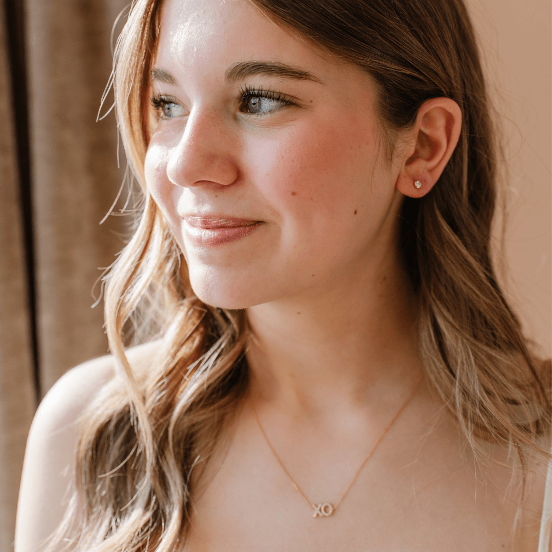 LOVE XO PAVE NECKLACE - SO PRETTY CARA COTTER
