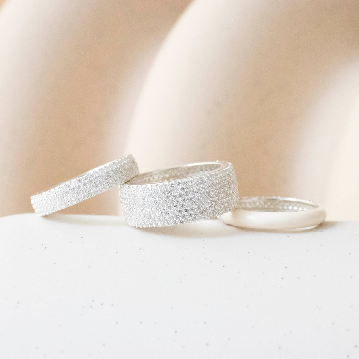 LUXE LOVE CIGAR BAND - CUBIC ZIRCONIA - SO PRETTY CARA COTTER