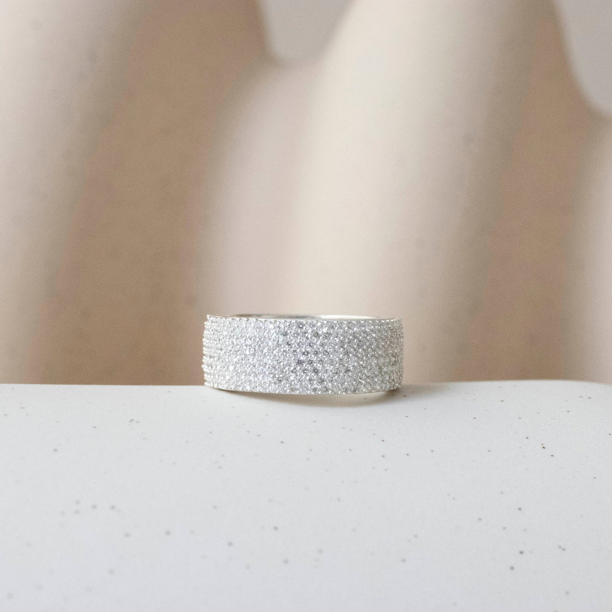 LUXE LOVE CIGAR BAND - CUBIC ZIRCONIA - SO PRETTY CARA COTTER