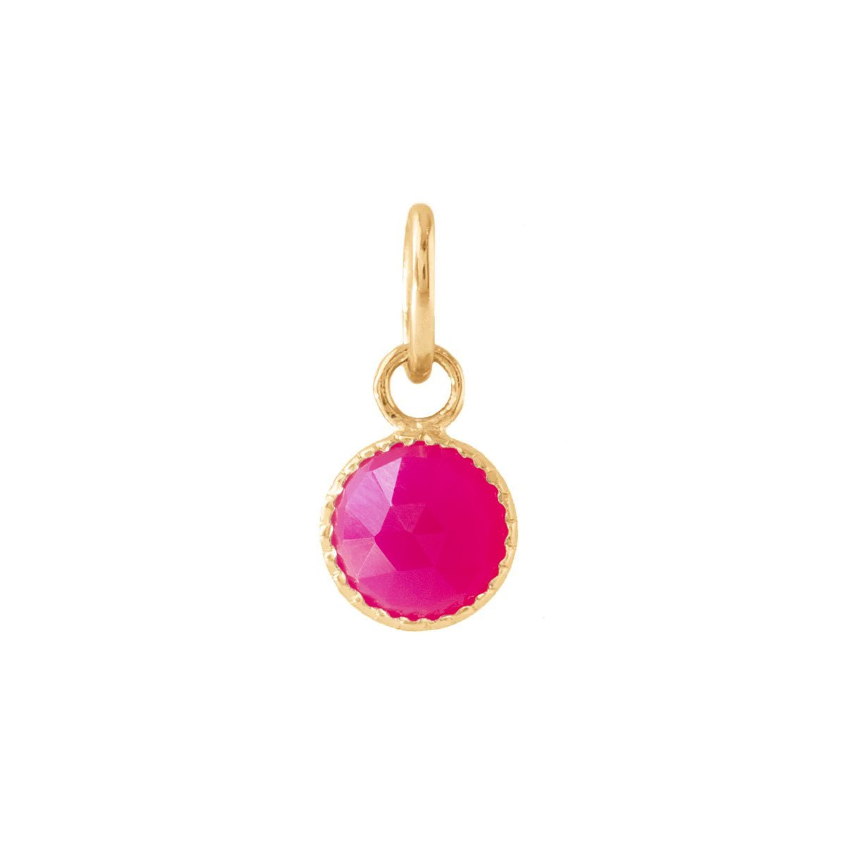MINI LEGACY CHARM - HOT PINK CHALCEDOONY - SO PRETTY CARA COTTER