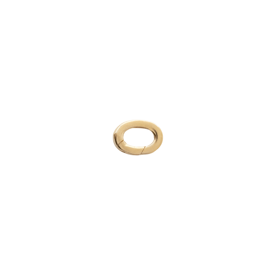 Mini Oval Push Spring Connector - Gold - SO PRETTY CARA COTTER