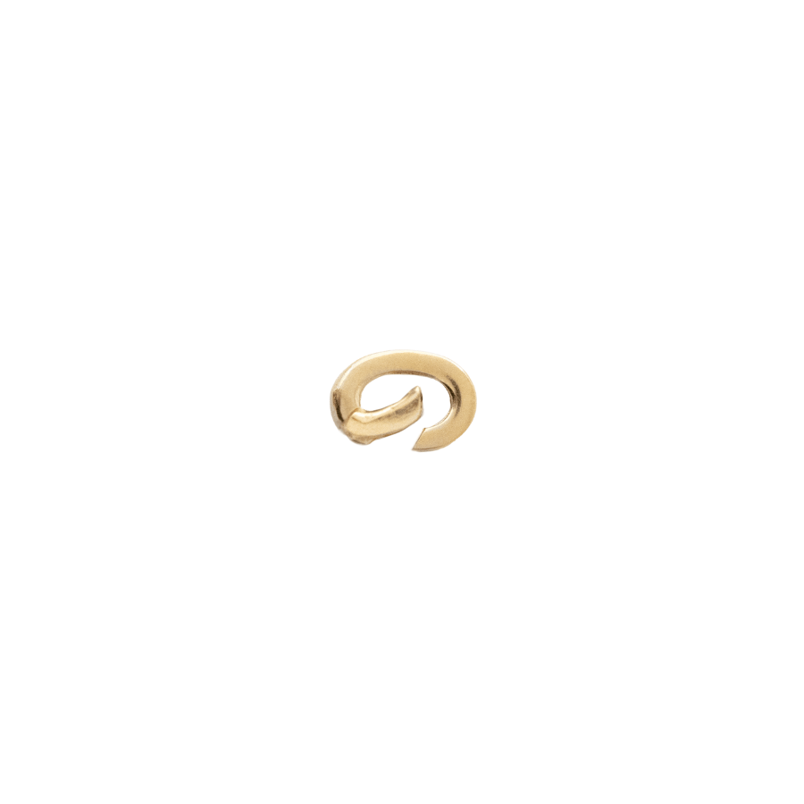 Mini Oval Push Spring Connector - Gold - SO PRETTY CARA COTTER