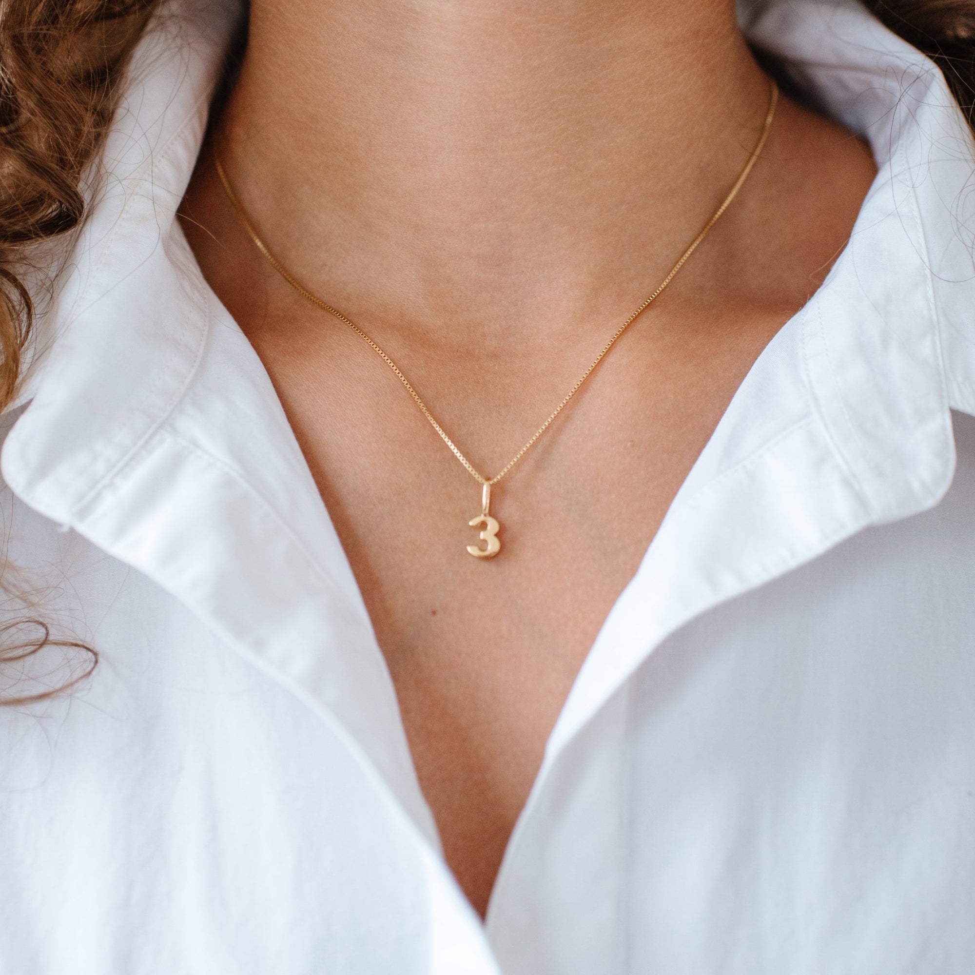 Notable Number Charm - 3 - SO PRETTY CARA COTTER