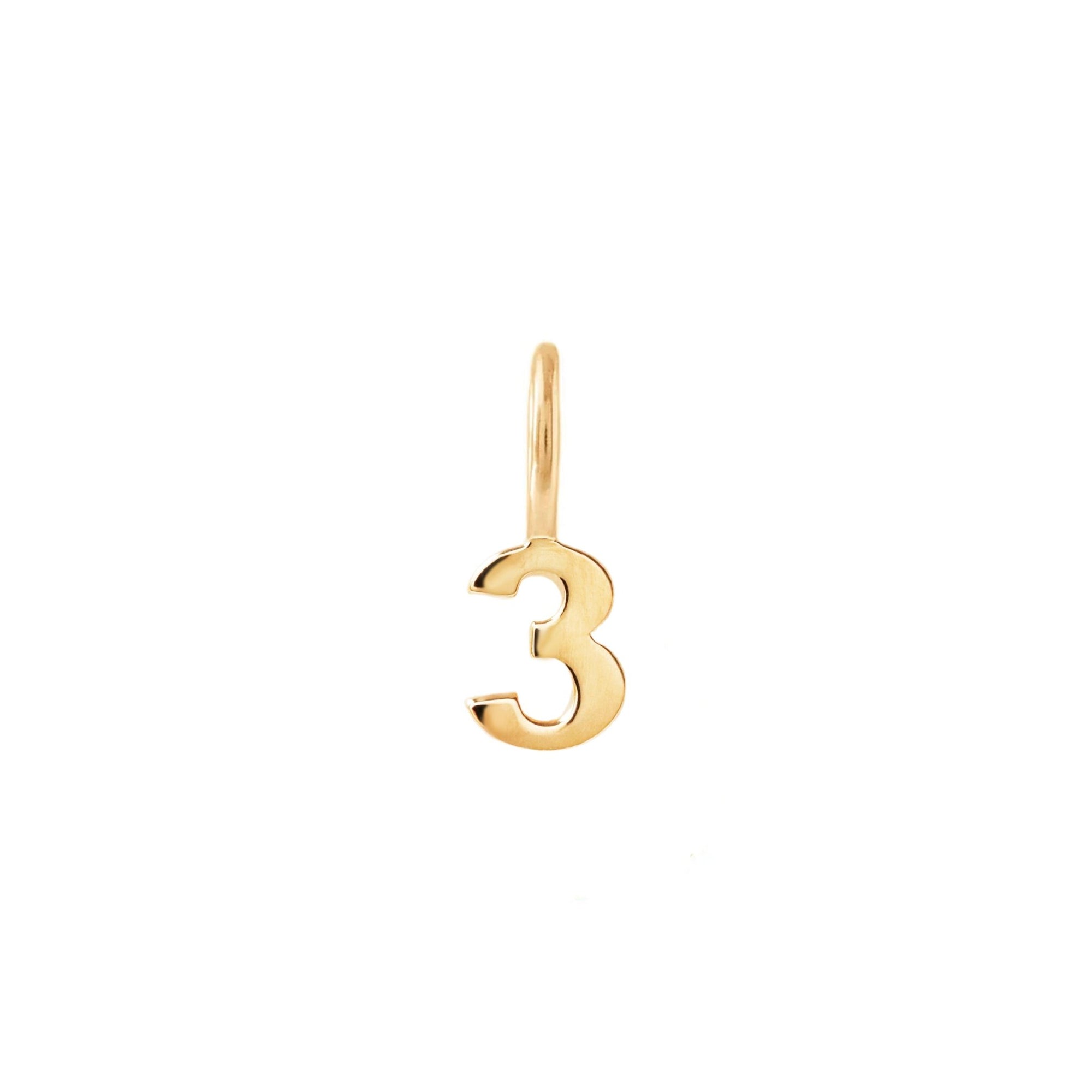 Notable Number Charm - 3 - SO PRETTY CARA COTTER