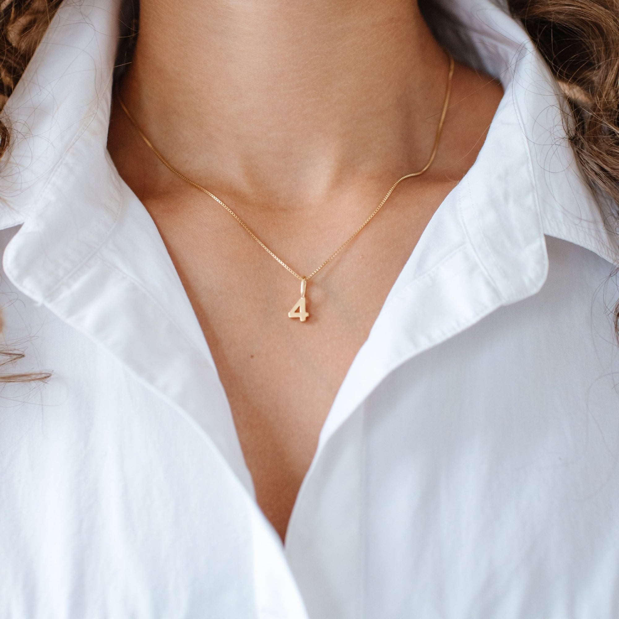 Notable Number Charm - 4 - SO PRETTY CARA COTTER