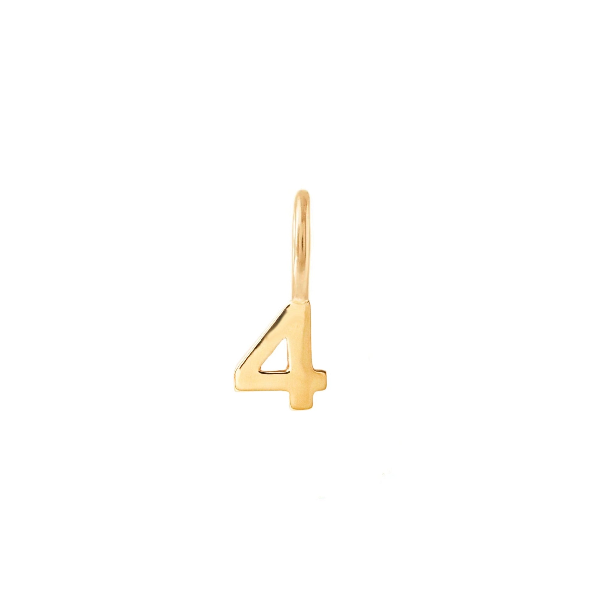 Notable Number Charm - 4 - SO PRETTY CARA COTTER