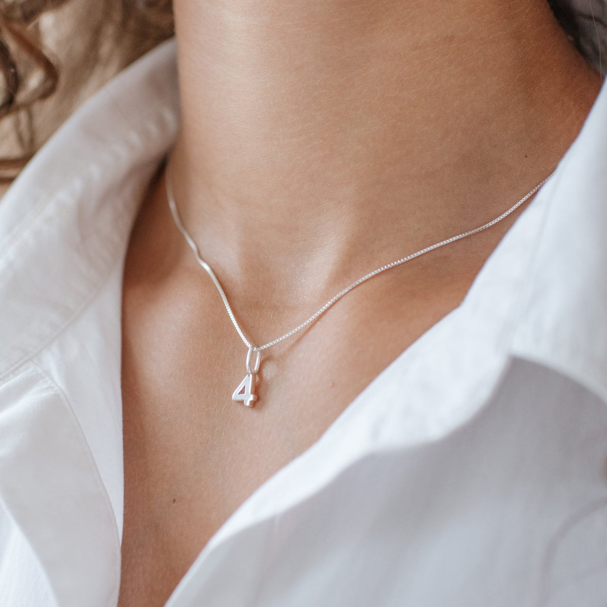 Notable Number Charm - 4 - SO PRETTY CARA COTTER