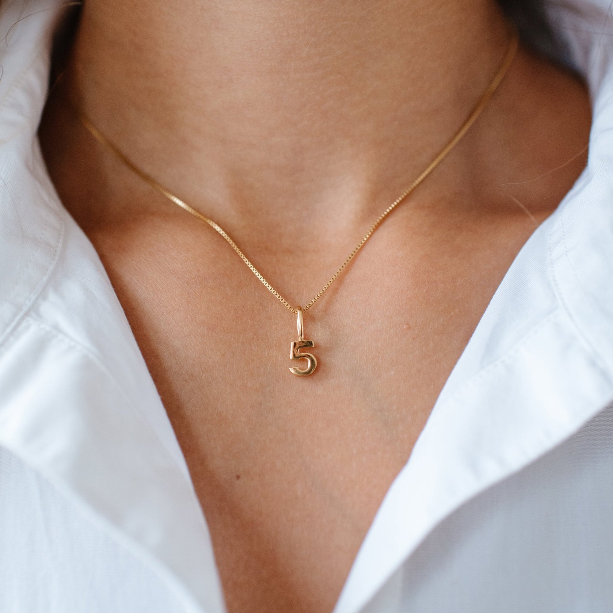 Notable Number Charm - 5 - SO PRETTY CARA COTTER