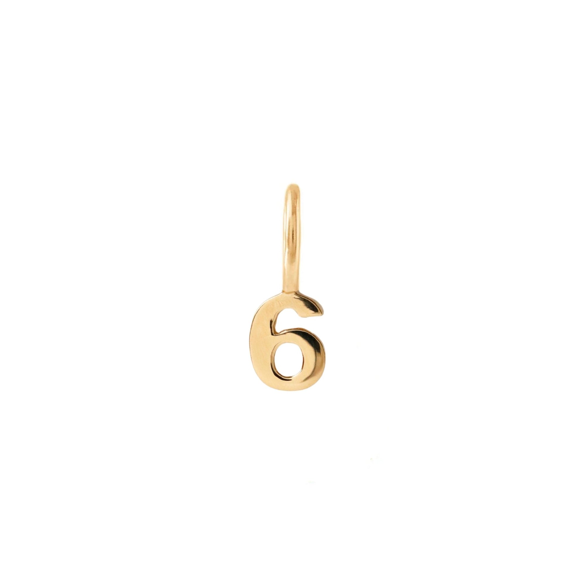 Notable Number Charm - 6 - SO PRETTY CARA COTTER