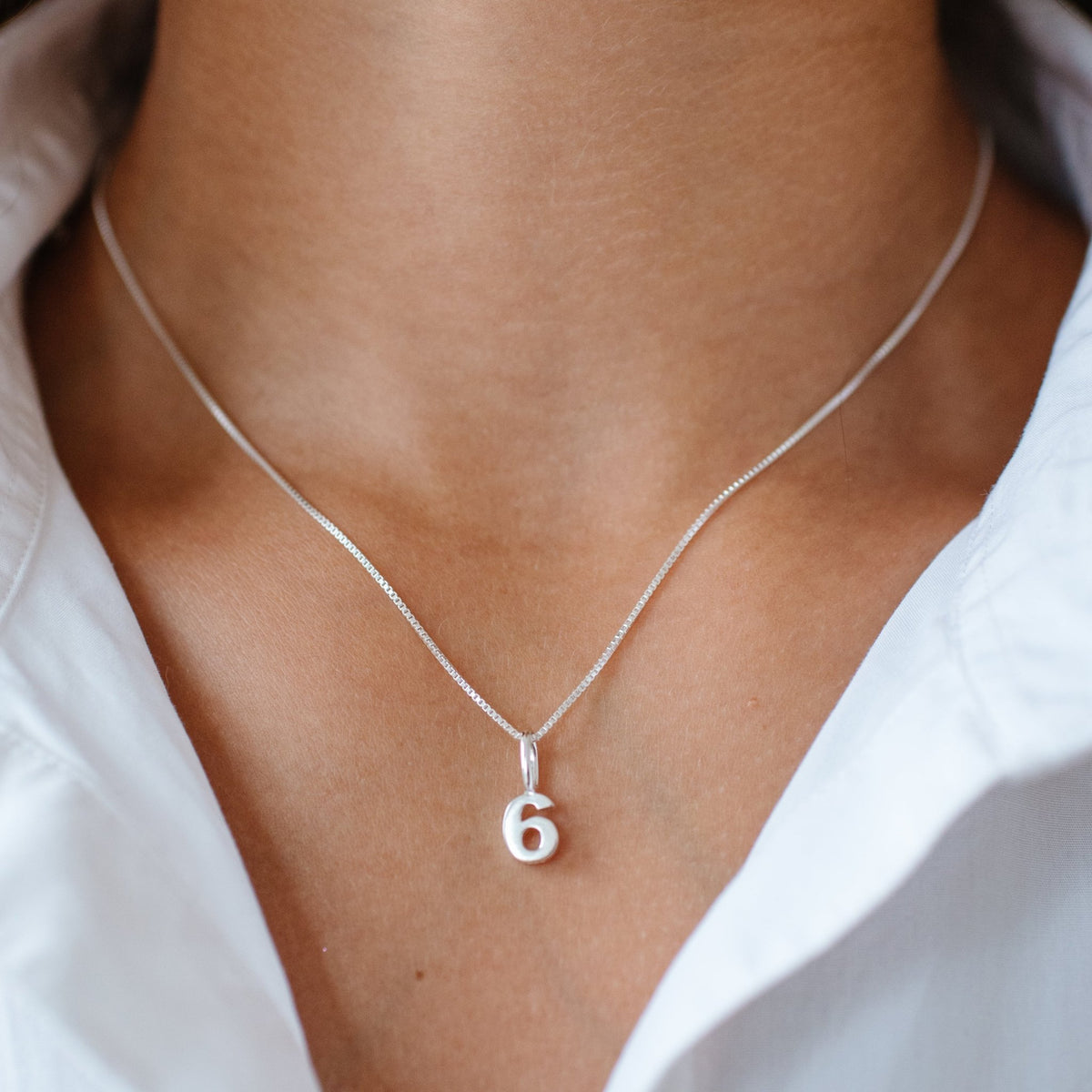Notable Number Charm - 6 - SO PRETTY CARA COTTER