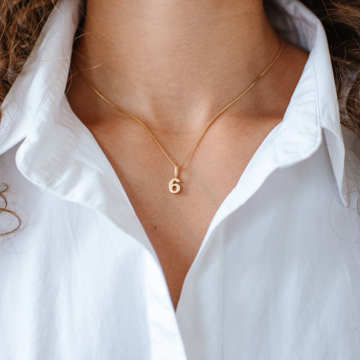 Notable Number Charm - 6 - SO PRETTY CARA COTTER