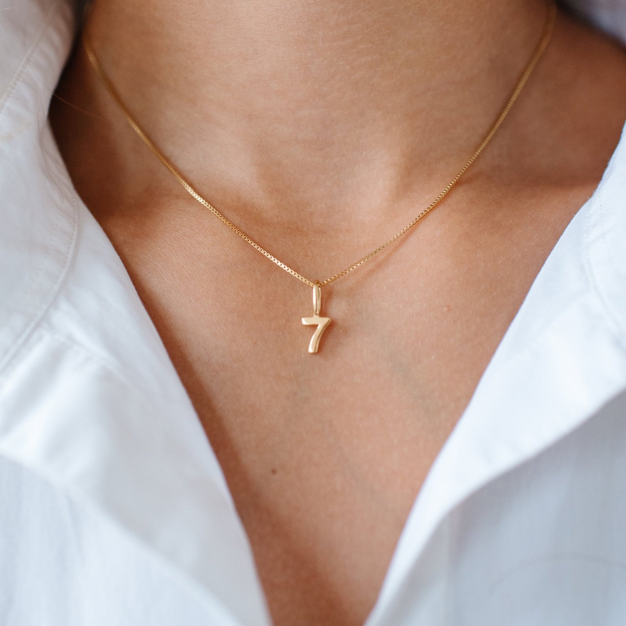 Notable Number Charm - 7 - SO PRETTY CARA COTTER
