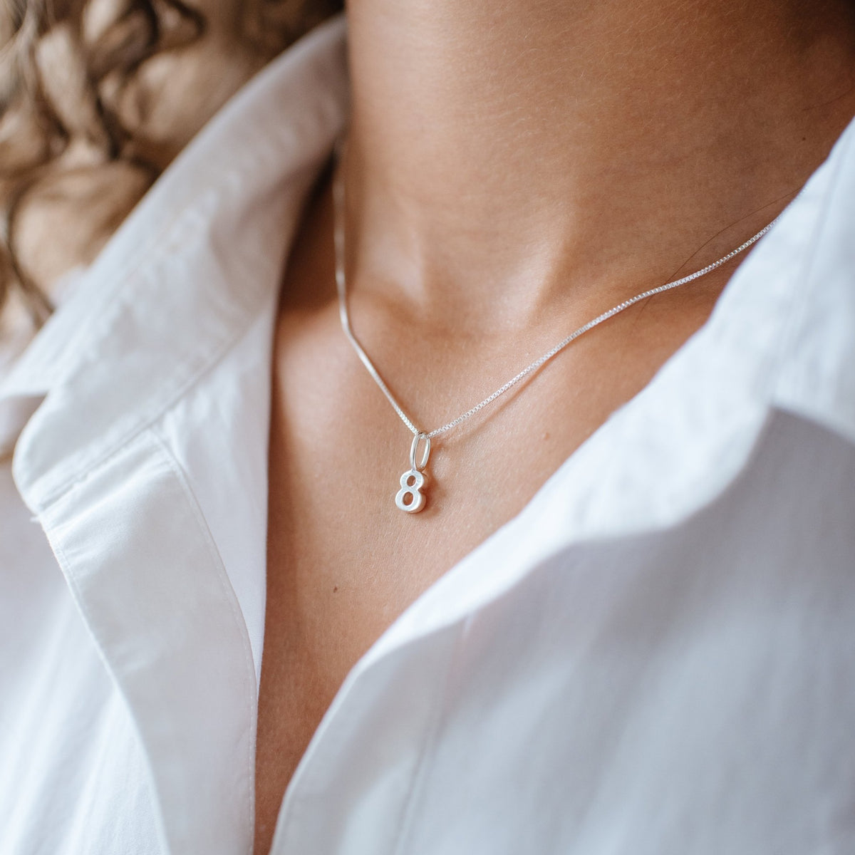 Notable Number Charm - 8 - SO PRETTY CARA COTTER