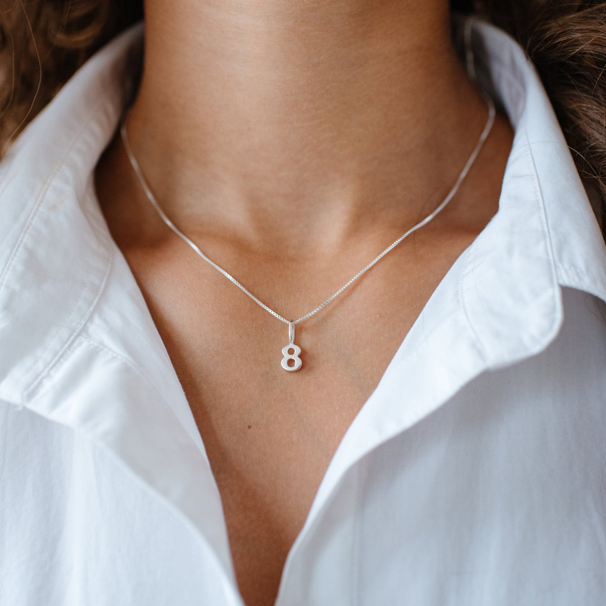 Notable Number Charm - 8 - SO PRETTY CARA COTTER
