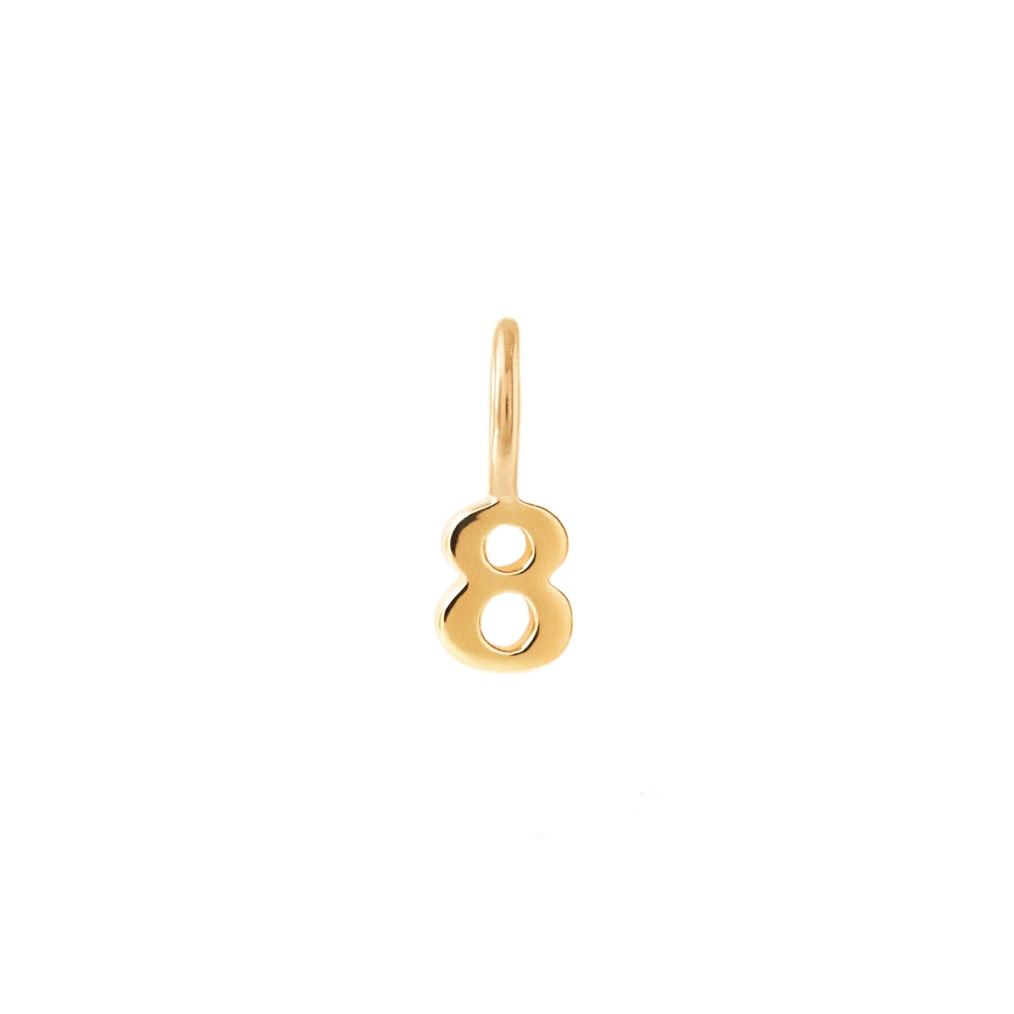 Notable Number Charm - 8 - SO PRETTY CARA COTTER