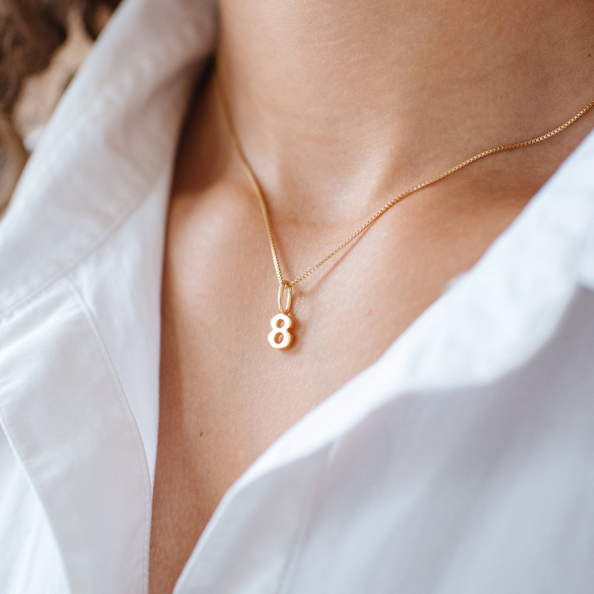 Notable Number Charm - 8 - SO PRETTY CARA COTTER