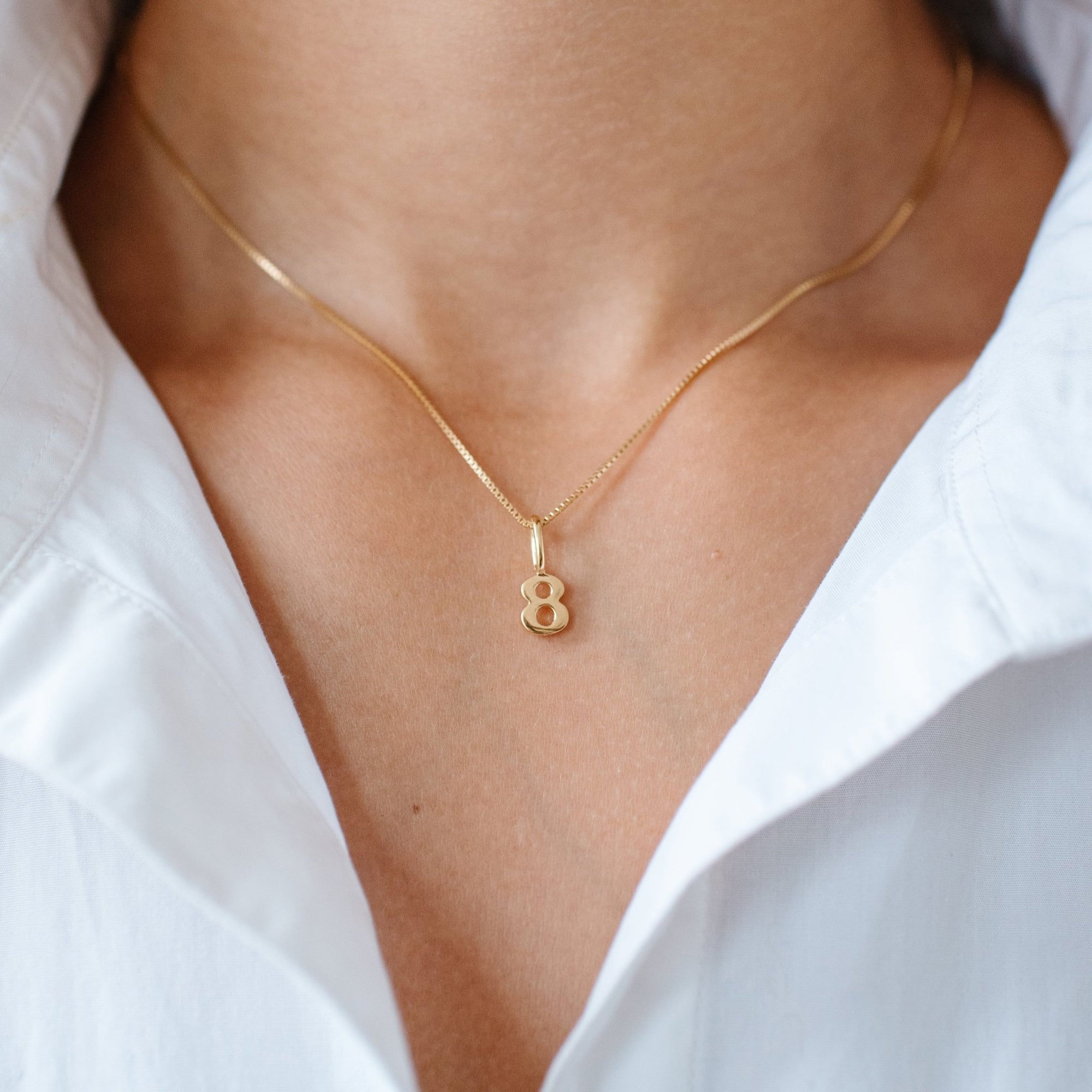 Notable Number Charm - 8 - SO PRETTY CARA COTTER